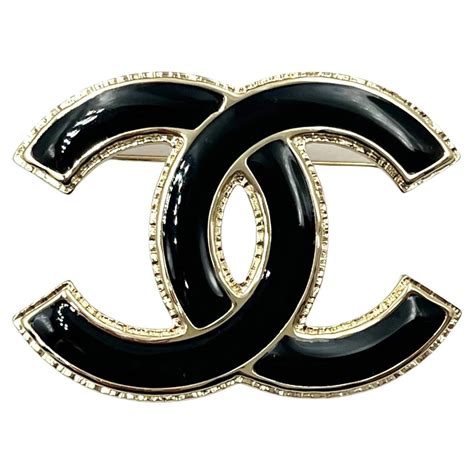 black chanel inspired brooch|authentic chanel brooches.